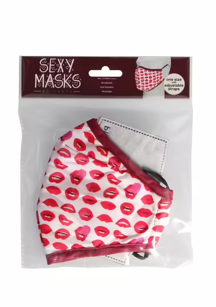 Bijoux Indiscrets Mask Lips памучна маска с настройка и филтри
