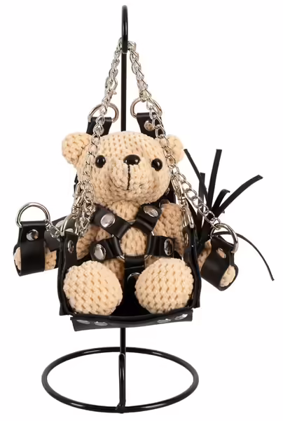 Teddy Swing колекционерски ключодържател 11 см, черен