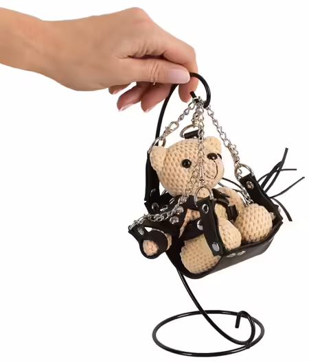 Teddy Swing колекционерски ключодържател 11 см, черен
