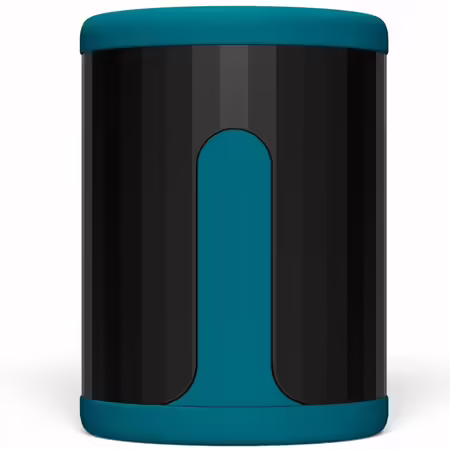 F2S™ TEAL Мъжка интимна машина, силикон, синьо, Bluetooth приложение