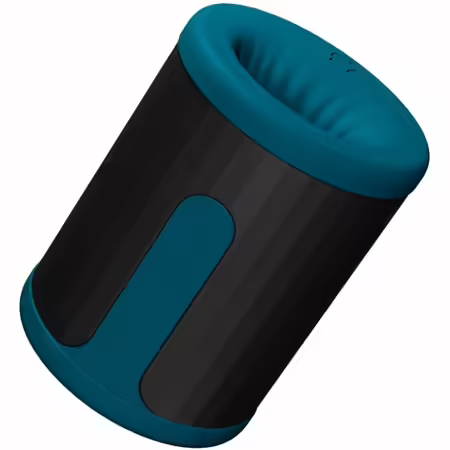 F2S™ TEAL Мъжка интимна машина, силикон, синьо, Bluetooth приложение