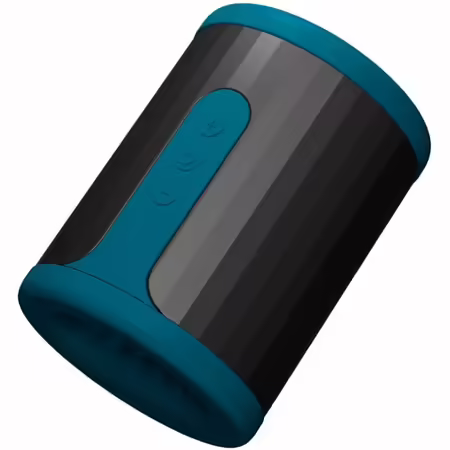 F2S™ TEAL Мъжка интимна машина, силикон, синьо, Bluetooth приложение