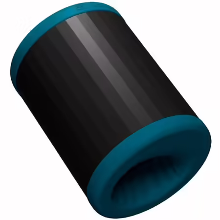 F2S™ TEAL Мъжка интимна машина, силикон, синьо, Bluetooth приложение