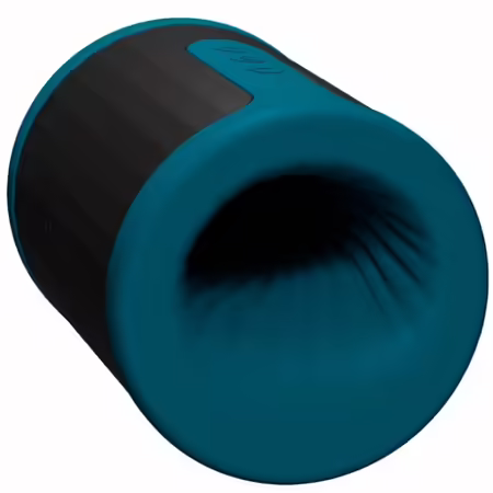 F2S™ TEAL Мъжка интимна машина, силикон, синьо, Bluetooth приложение