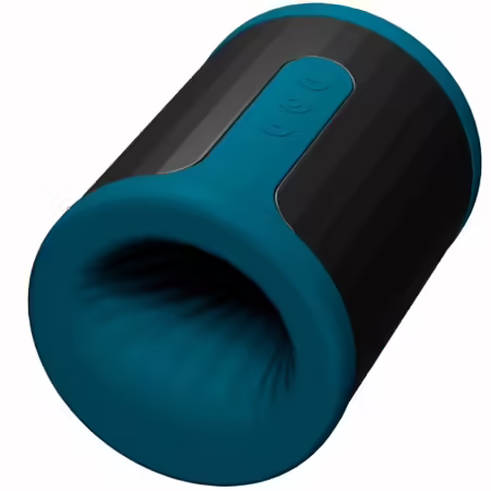 F2S™ TEAL Мъжка интимна машина, силикон, синьо, Bluetooth приложение