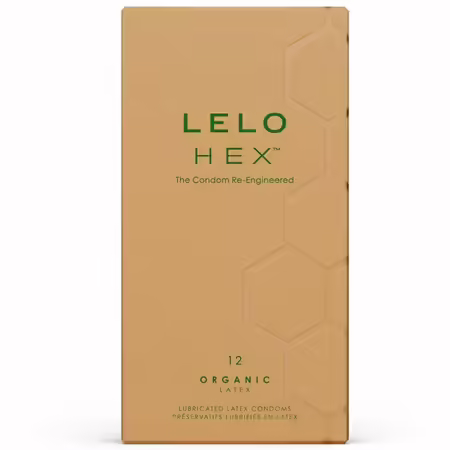 HEX Organic презервативи 12 бр., екологичен латекс, структура HEX