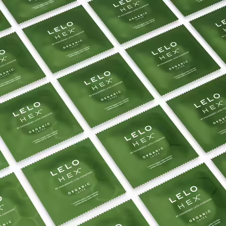 HEX Organic презервативи 12 бр., екологичен латекс, структура HEX