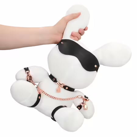 Shots Rabbit Bondage Velvet плюшен голям бял колекционерски талисман
