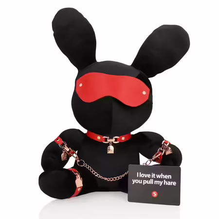 Rimba Rabbit Bondage Velvet плюшен голям черен декоративен модел
