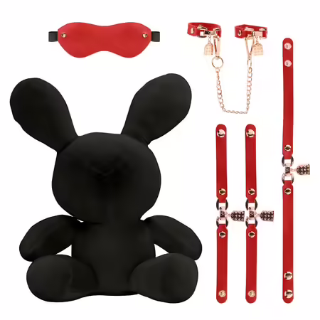 Rimba Rabbit Bondage Velvet плюшен голям черен декоративен модел