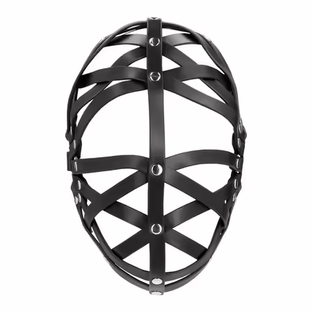 Ouch! Cage Mask Black Регулируема еко-кор маска, унисекс