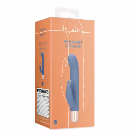 Loveline Mini Rabbit Blue Horizon компактен модел с оребрена повърхност