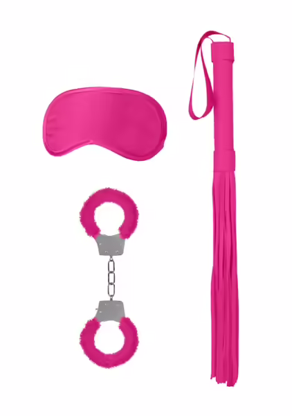 Zestaw Bondage Startowy Kajdanki, Maska, Pejcz