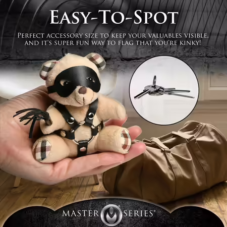 Keychain Bear Model BDSM, изгорени портокали, 3,9 инча