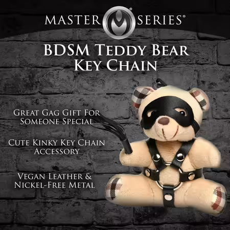 Keychain Bear Model BDSM, изгорени портокали, 3,9 инча