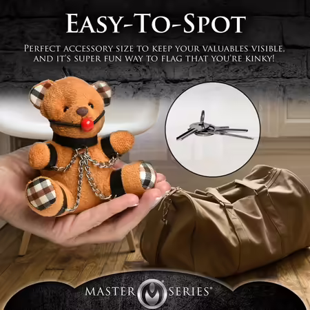 Keychain мече BDSM светлопрасковено 4,2 инча, ключодържател