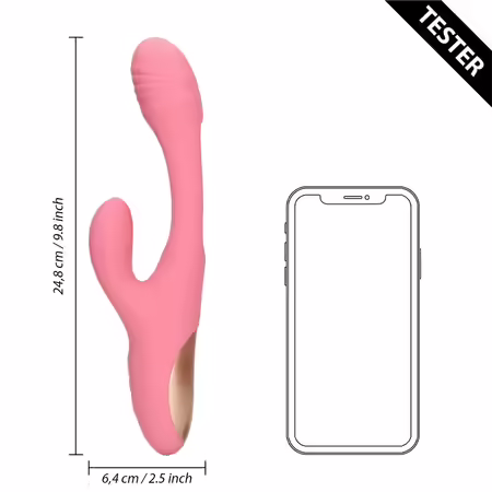 Loveline Pink Arabesque многофункционален модел G-точка с движещи се елементи