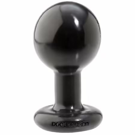Round Plug Medium черен анатомична форма, Sil-A-Gel
