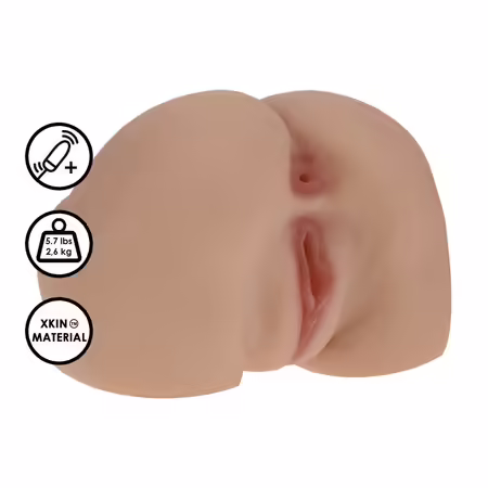 Bodyforms Nina Vale Dual Entry вибриращ Machine Intymna 2,5 кг Tan