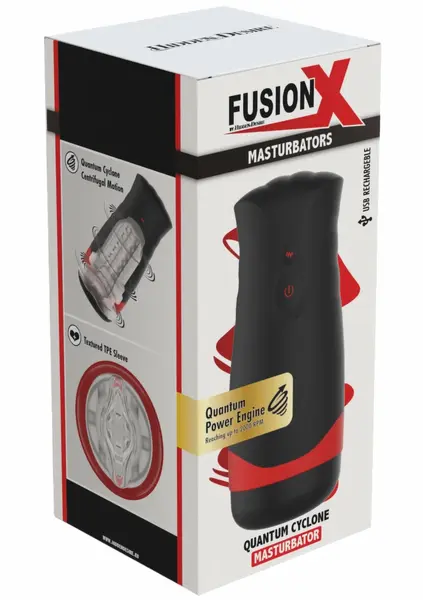 HIDDEN DESIRE Fusion X Quantum Cyclone Intimate Machine 2000 RPM Black