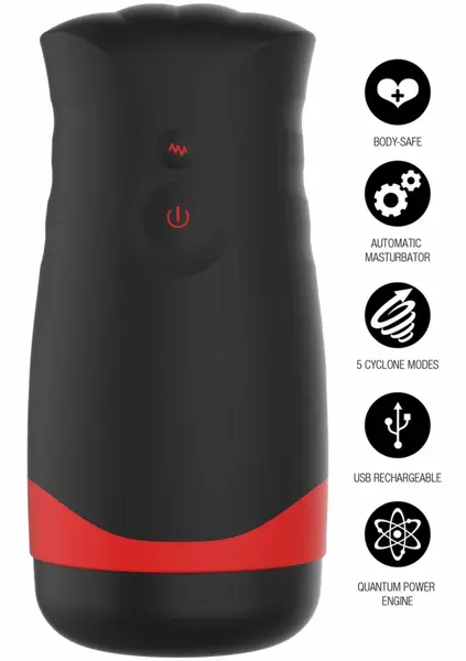HIDDEN DESIRE Fusion X Quantum Cyclone Intimate Machine 2000 RPM Black