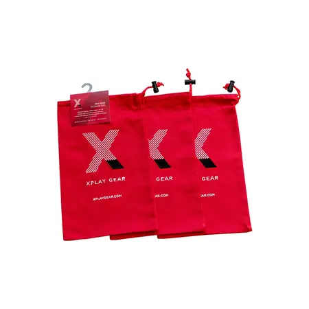 Perfect Fit Ultra Soft Gear Bag Set - 3-Piece Cotton Storage Pouches