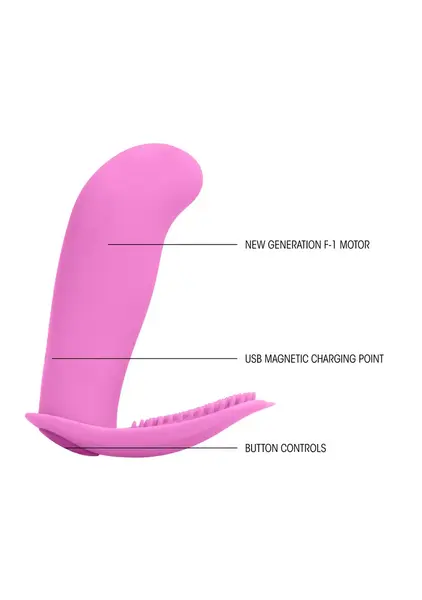 Leon Intimate Wireless Vibrator Remote Control 10-Speed Silicone Pink