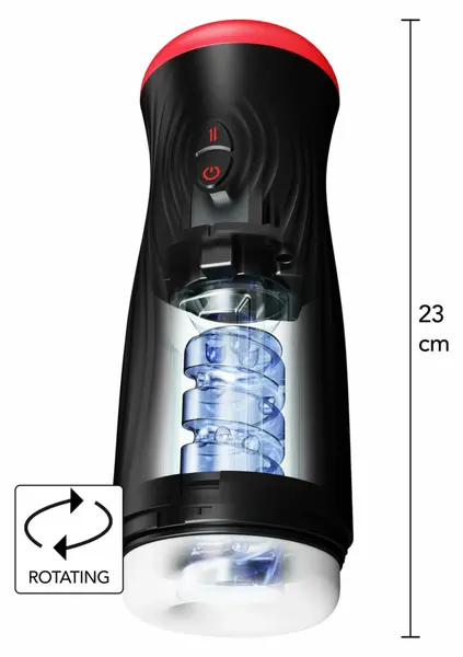 HIDDEN DESIRE Fusion X Vortex Thrust Intimate Machine, Rotating, USB, IPX6