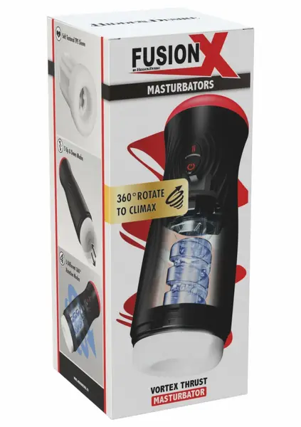 HIDDEN DESIRE Fusion X Vortex Thrust Intimate Machine, Rotating, USB, IPX6