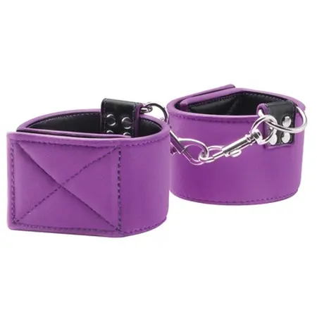 Shots Reversible Ankle Cuffs Black & Red Adjustable Design