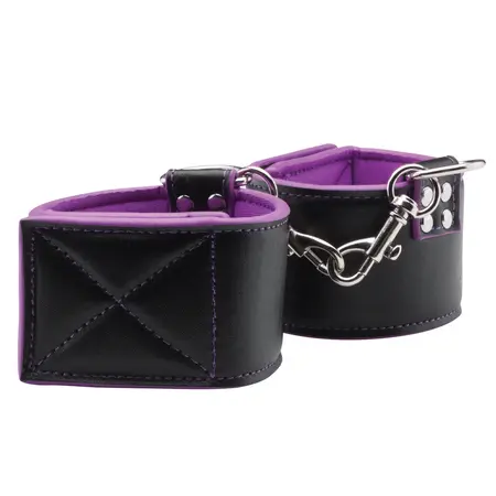 Shots Reversible Ankle Cuffs Black & Red Adjustable Design