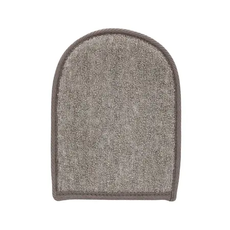 Touche Bath Mitt Flax & Hemp with Charcoal Dual-Sided Exfoliator