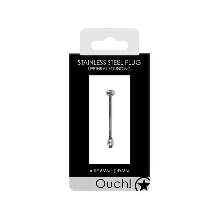Mystim Sounding Plug Metal 6 mm - Precision Intimate Device