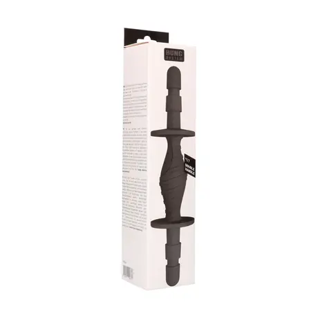 Hung System Double Handle - Universal Connection Mount, Black