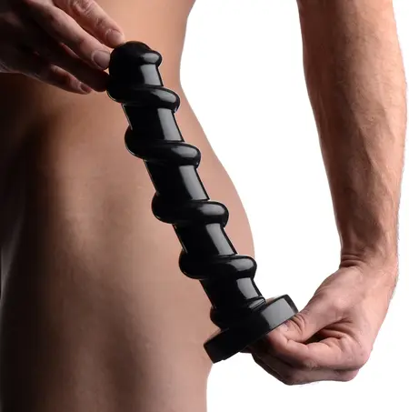 Mighty Screw Intimate Machine 25 cm Black Non-Phthalate PVC