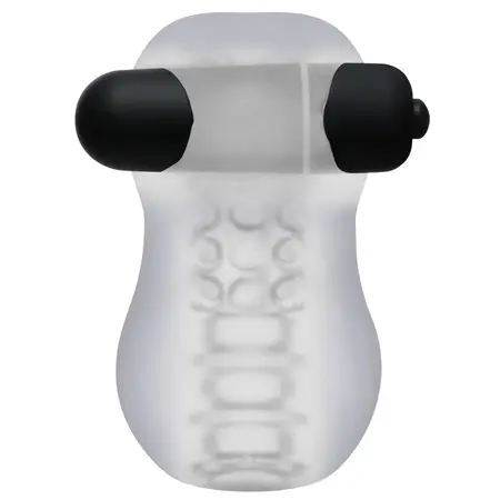Doc Johnson GoodHead Helping Head Pro Frosted Vibrating Sleeve 3”