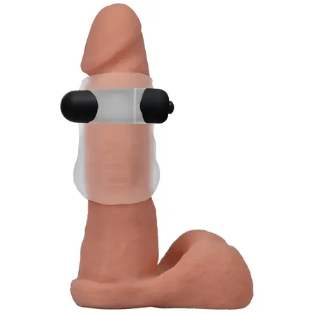 Doc Johnson GoodHead Helping Head Pro Frosted Vibrating Sleeve 3”