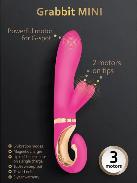 GVibe G-Rabbit Mini Dolce Violet - Compact Triple Motor Intimate Machine