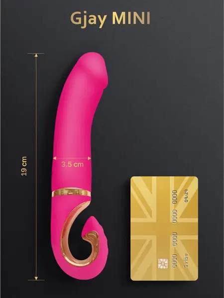 Gvibe Gjay Mini Wildberry - Compact Intimate Device, 6 Modes, Bioskin