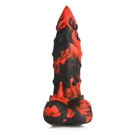 XR Brands Fire Demon Silicone Fantasy Model Red/Black Large
