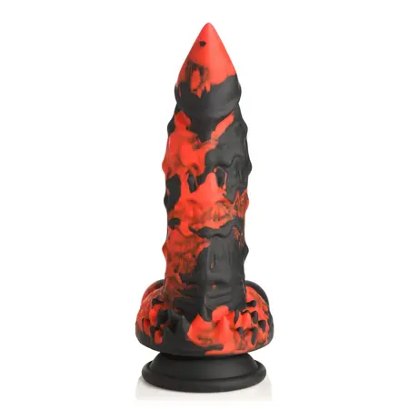 XR Brands Fire Demon Silicone Fantasy Model Red/Black Large
