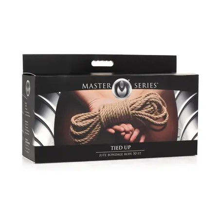 Tied Up Jute Bondage Rope 15.2m - Natural Fiber, Twisted, Coreless