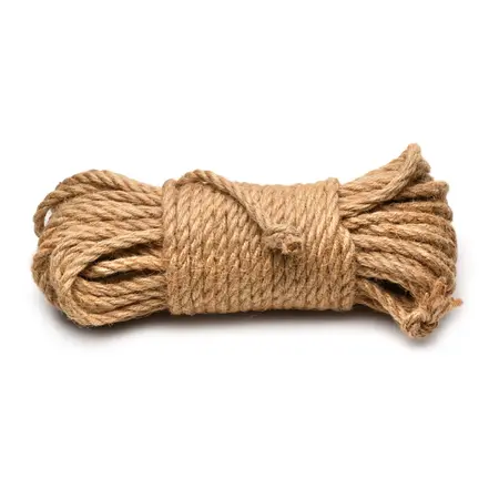 Tied Up Jute Bondage Rope 15.2m - Natural Fiber, Twisted, Coreless