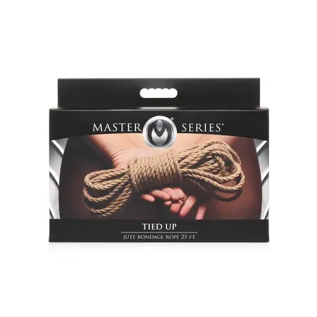 Tied Up Jute Bondage Rope 25ft (7.6m) - Natural Fiber, Coreless Design