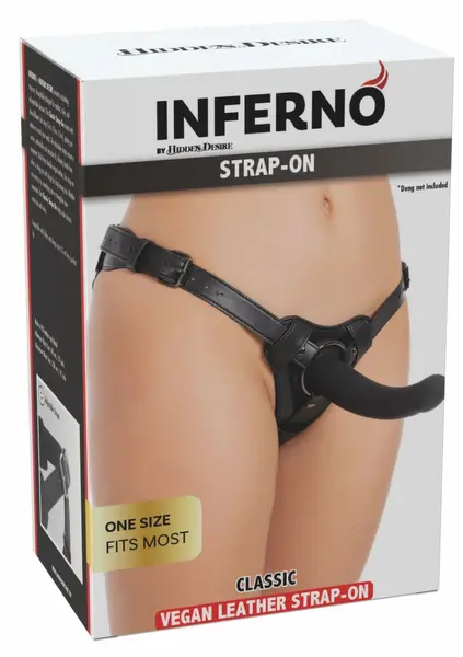 INFERNO by HIDDEN DESIRE Classic Strap-On Adjustable Harness PU Leather