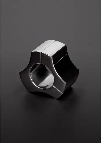 Ouch! Deluxe Magnetic Stainless Steel Ball Stretcher - 36 mm, Silver