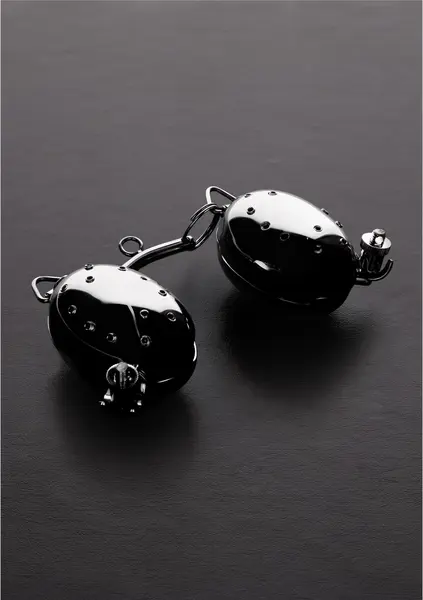 Shots Steel Evil Shells Intimate Pressure System Silver Adjustable
