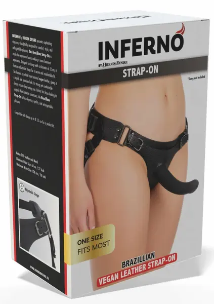 INFERNO by HIDDEN DESIRE Brazillian Deluxe Strap-On Harness PU Leather