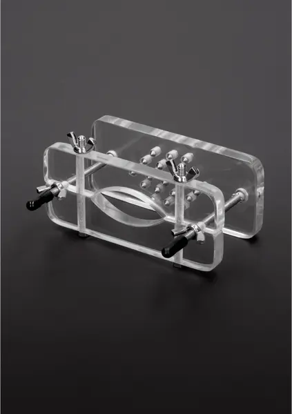 Master Series Acrylic Restraint Device with Spiked Surface, Transparent