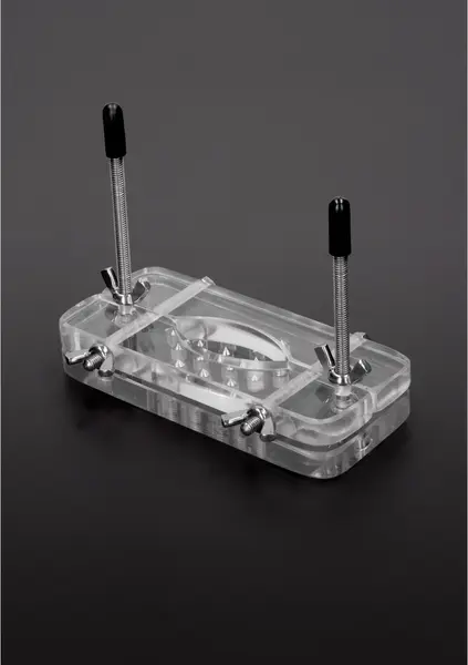 Master Series Acrylic Restraint Device with Spiked Surface, Transparent